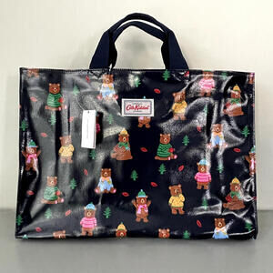 Cath Kidston Bear in  Sweaater Large Crossbody Book Bag/Tote New NWT